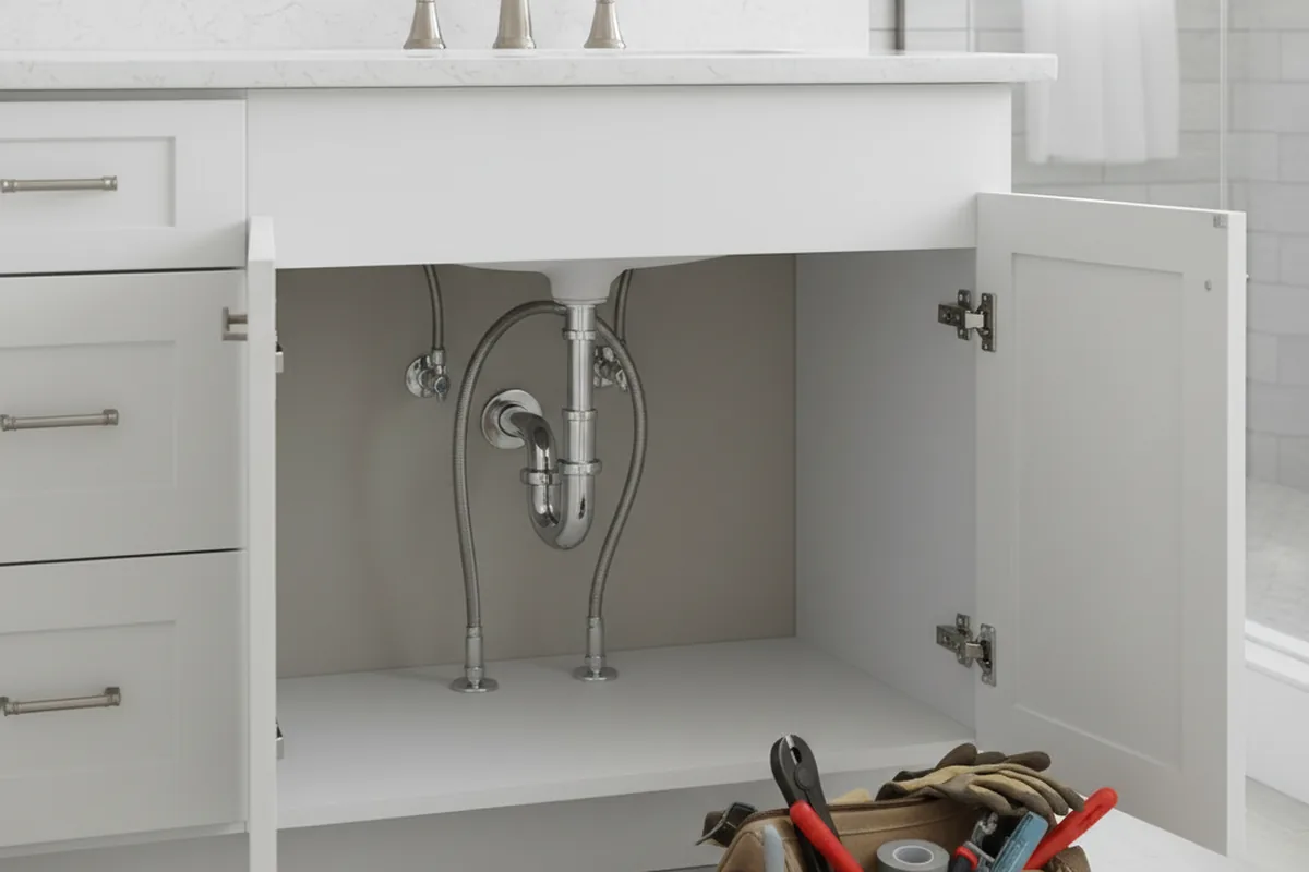 Finished fixture set after Gas Line Repair in Homer